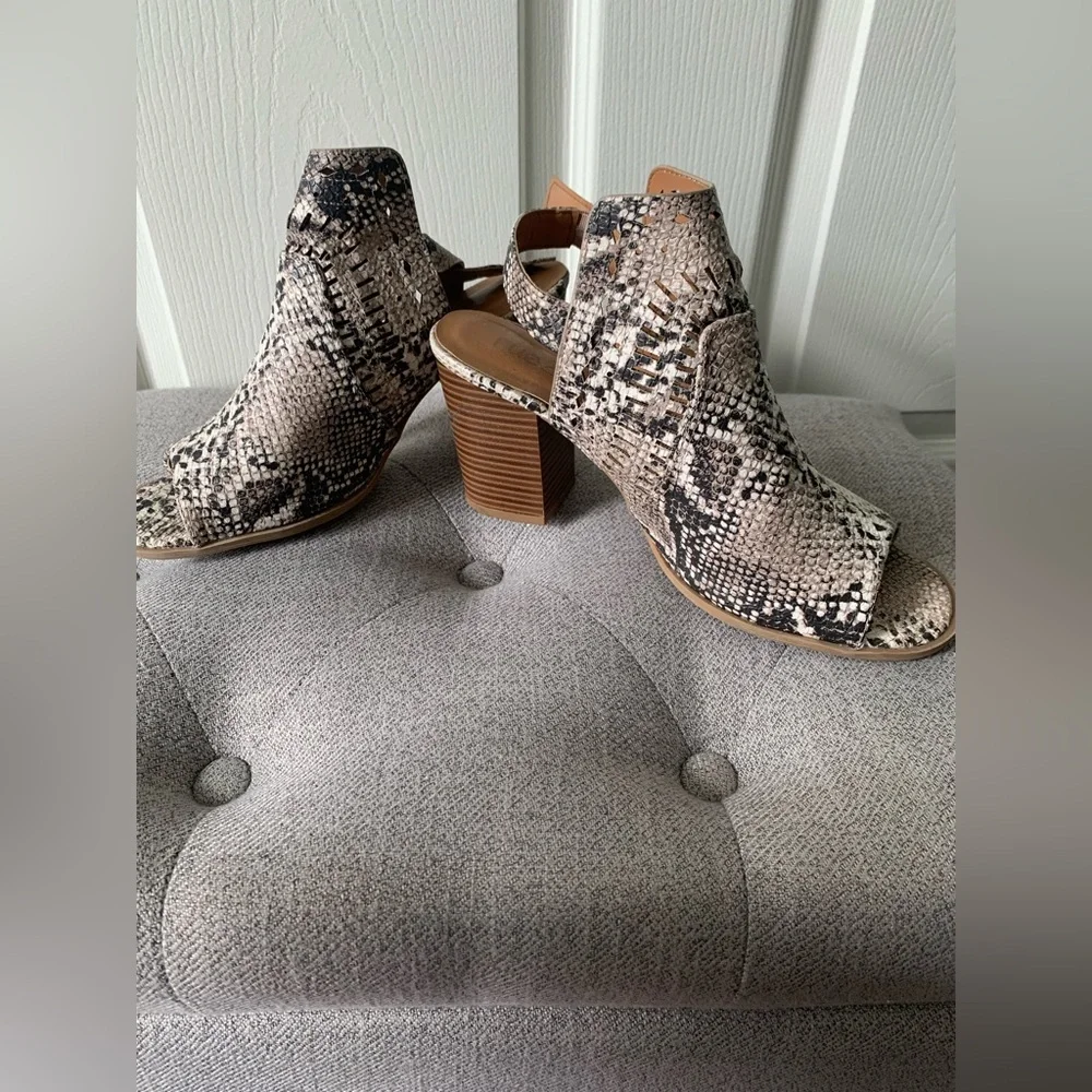 Snake Print Booties